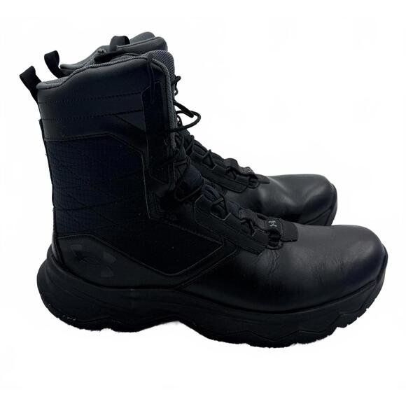Under Armour Stellar Side Zip Tactical Boots Men's 12 black - Picture 2 of 6